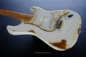 Fender Stratocaster Artist Series Jimi Hendrix Olympic White with Custom Hardcase Heavy Aged Relic (SOLD) - Image 8