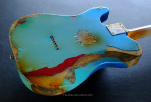 Fender Telecaster Blacktop HH Daphne Blue/Pelham Blue Heavy Aged Relic (SOLD) - Image 9
