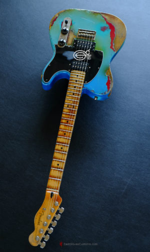 Fender Telecaster Blacktop HH Daphne Blue/Pelham Blue Heavy Aged Relic (SOLD) - Image 12