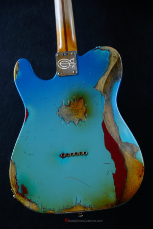 Fender Telecaster Blacktop HH Daphne Blue/Pelham Blue Heavy Aged Relic (SOLD) - Image 7