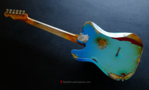 Fender Telecaster Blacktop HH Daphne Blue/Pelham Blue Heavy Aged Relic (SOLD) - Image 11