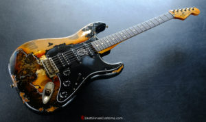 Fender Stratocaster FSR Paisley HSS Black/Gold Leaf Heavy Aged Relic (RARE)(SOLD) - Image 6