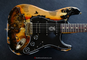 Fender Stratocaster FSR Paisley HSS Black/Gold Leaf Heavy Aged Relic (RARE)(SOLD)