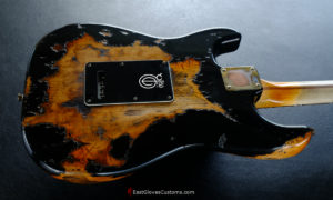 Fender Stratocaster FSR Paisley HSS Black/Gold Leaf Heavy Aged Relic (RARE)(SOLD) - Image 5