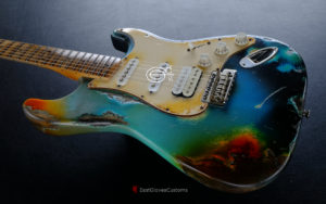 Fender Stratocaster HSS Galaxy Blue Aged Relic (RARE)(SOLD) - Image 4