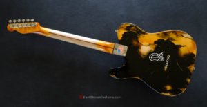 Fender American Vintage '52 Reissue Telecaster Black over Butterscotch Heavy Aged Relic (RARE) [SOLD] - Image 12