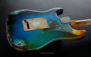 Fender Stratocaster HSS Galaxy Blue Aged Relic (RARE)(SOLD) - Image 5