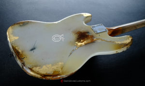Fender Jazz Bass Vintage White Gold Edition Heavy Aged Relic by East Gloves Customs (RARE) - Image 8