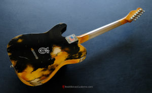 Fender American Vintage '52 Reissue Telecaster Black over Butterscotch Heavy Aged Relic (RARE) [SOLD] - Image 10