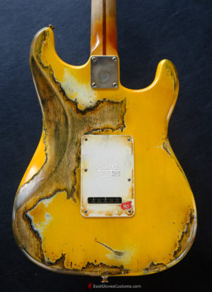 Fender Stratocaster 60th Anniversary Yellow Left Handed Heavy Aged Relic (SOLD) - Image 3