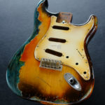 Fender Stratocaster RI Reissue Sunburst over Blue Zebra Body Heavy Aged Relic Made in USA (SOLD)