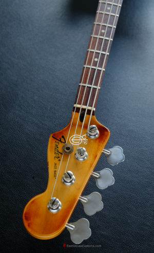 Fender Jazz Bass Vintage White Gold Edition Heavy Aged Relic by East Gloves Customs (RARE) - Image 11