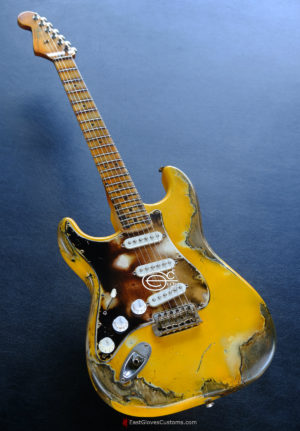 Fender Stratocaster 60th Anniversary Yellow Left Handed Heavy Aged Relic (SOLD) - Image 4
