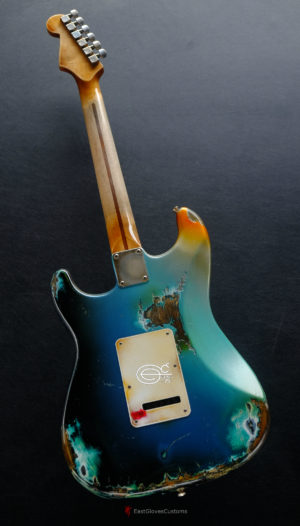 Fender Stratocaster HSS Galaxy Blue Aged Relic (RARE)(SOLD) - Image 10