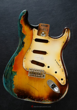Fender Stratocaster RI Reissue Sunburst over Blue Zebra Body Heavy Aged Relic Made in USA (SOLD) - Image 2