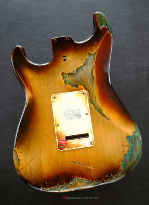 Fender Stratocaster RI Reissue Sunburst over Blue Zebra Body Heavy Aged Relic Made in USA (SOLD) - Image 3