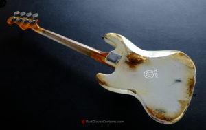Fender Jazz Bass Vintage White Gold Edition Heavy Aged Relic by East Gloves Customs (RARE) - Image 7