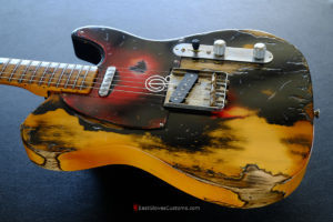 Fender American Vintage '52 Reissue Telecaster Black over Butterscotch Heavy Aged Relic (RARE) [SOLD] - Image 7