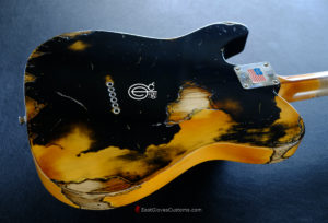 Fender American Vintage '52 Reissue Telecaster Black over Butterscotch Heavy Aged Relic (RARE) [SOLD] - Image 8
