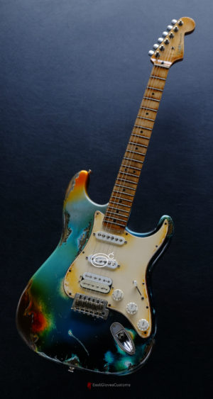 Fender Stratocaster HSS Galaxy Blue Aged Relic (RARE)(SOLD) - Image 13