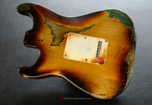 Fender Stratocaster RI Reissue Sunburst over Blue Zebra Body Heavy Aged Relic Made in USA (SOLD) - Image 8
