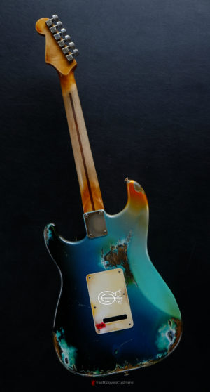 Fender Stratocaster HSS Galaxy Blue Aged Relic (RARE)(SOLD) - Image 14