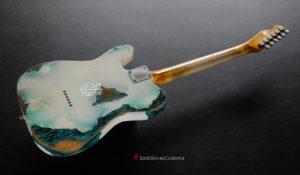 Fender Telecaster 50th Anniversary Olympic White over Blue Zebra Heavy Aged Relic (SOLD) - Image 4