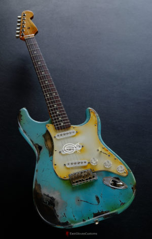 Fender Stratocaster 50th Anniversary Daphne Blue/Silver Aged Relic (SOLD) - Image 2