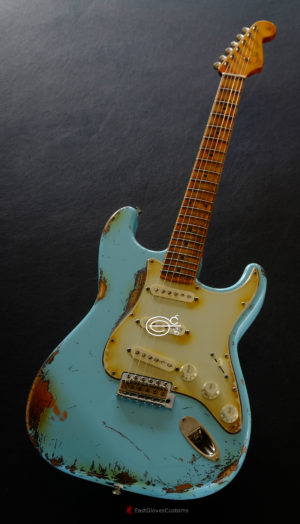 Fender Stratocaster ST57- US SBL Sonic Blue Made in Japan Medium Aged Relic [SOLD] - Image 2
