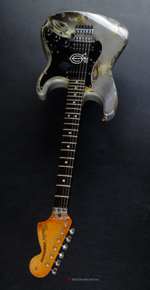 Fender Stratocaster Deluxe Series HSS Terminator Metallic Silver Floyd Rose Heavy Relic (SOLD) - Image 10