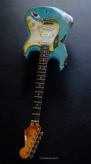 Fender Stratocaster 50th Anniversary Daphne Blue/Silver Aged Relic (SOLD) - Image 10