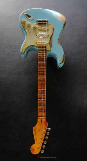 Fender Stratocaster ST57- US SBL Sonic Blue Made in Japan Medium Aged Relic [SOLD] - Image 10