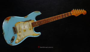 Fender Stratocaster ST57- US SBL Sonic Blue Made in Japan Medium Aged Relic [SOLD] - Image 8
