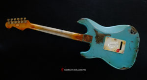 Fender Stratocaster 50th Anniversary Daphne Blue/Silver Aged Relic (SOLD) - Image 9