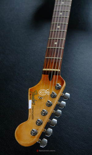 Fender Stratocaster Vintage White over Blue Zebra Heavy Aged Relic (SOLD) - Image 12