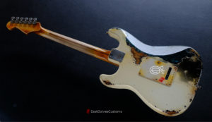 Fender Stratocaster Vintage White over Blue Zebra Heavy Aged Relic (SOLD) - Image 7