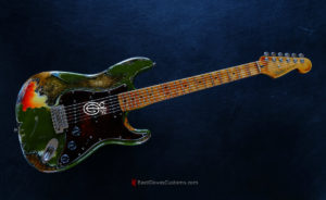 Fender Stratocaster Olive Green Over Sunburst Heavy Aged Relic (SOLD) - Image 8