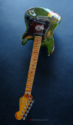 Fender Stratocaster Olive Green Over Sunburst Heavy Aged Relic (SOLD) - Image 10