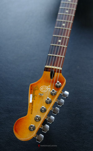 Fender Stratocaster HSS Pelham Blue over Yellow/Sunburst Heavy Aged Relic (SOLD) - Image 16