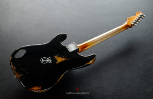 Fender Deluxe Comtemporary Stratocaster Floyd Rose System III Tremolo Black MIJ Relic Aged (RARE) [SOLD] - Image 13