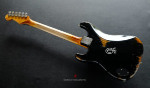 Fender Deluxe Comtemporary Stratocaster Floyd Rose System III Tremolo Black MIJ Relic Aged (RARE) [SOLD] - Image 17