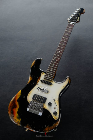 Fender Deluxe Comtemporary Stratocaster Floyd Rose System III Tremolo Black MIJ Relic Aged (RARE) [SOLD] - Image 5