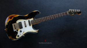 Fender Deluxe Comtemporary Stratocaster Floyd Rose System III Tremolo Black MIJ Relic Aged (RARE) [SOLD] - Image 10