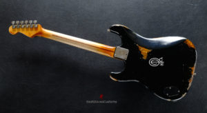 Fender Deluxe Comtemporary Stratocaster Floyd Rose System III Tremolo Black MIJ Relic Aged (RARE) [SOLD] - Image 11