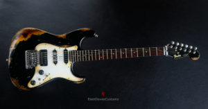 Fender Deluxe Comtemporary Stratocaster Floyd Rose System III Tremolo Black MIJ Relic Aged (RARE) [SOLD] - Image 18