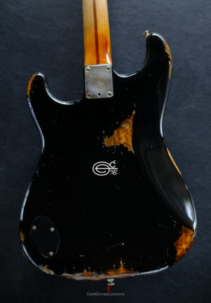 Fender Deluxe Comtemporary Stratocaster Floyd Rose System III Tremolo Black MIJ Relic Aged (RARE) [SOLD] - Image 9