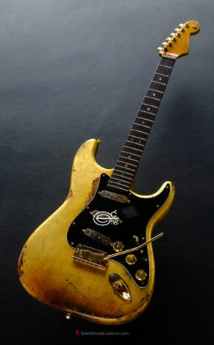 Fender American FSR Deluxe Stratocaster 24k Pure Gold Leaf ‘69 Custom Shop Abigail Ybarra pups Relic (SOLD) - Image 9