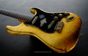 Fender American FSR Deluxe Stratocaster 24k Pure Gold Leaf ‘69 Custom Shop Abigail Ybarra pups Relic (SOLD) - Image 5