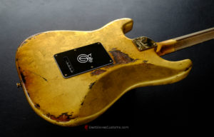 Fender American FSR Deluxe Stratocaster 24k Pure Gold Leaf ‘69 Custom Shop Abigail Ybarra pups Relic (SOLD) - Image 6