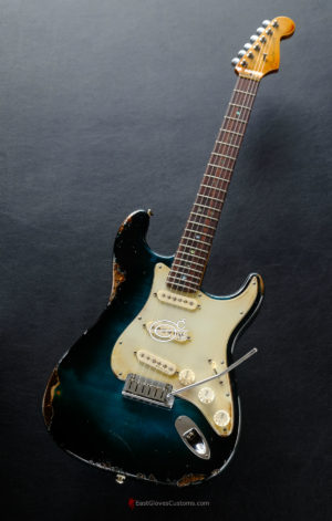 Fender American Deluxe Stratocaster Teal Green Designer Edition Aged Relic Extremely (Rare) (SOLD) - Image 9